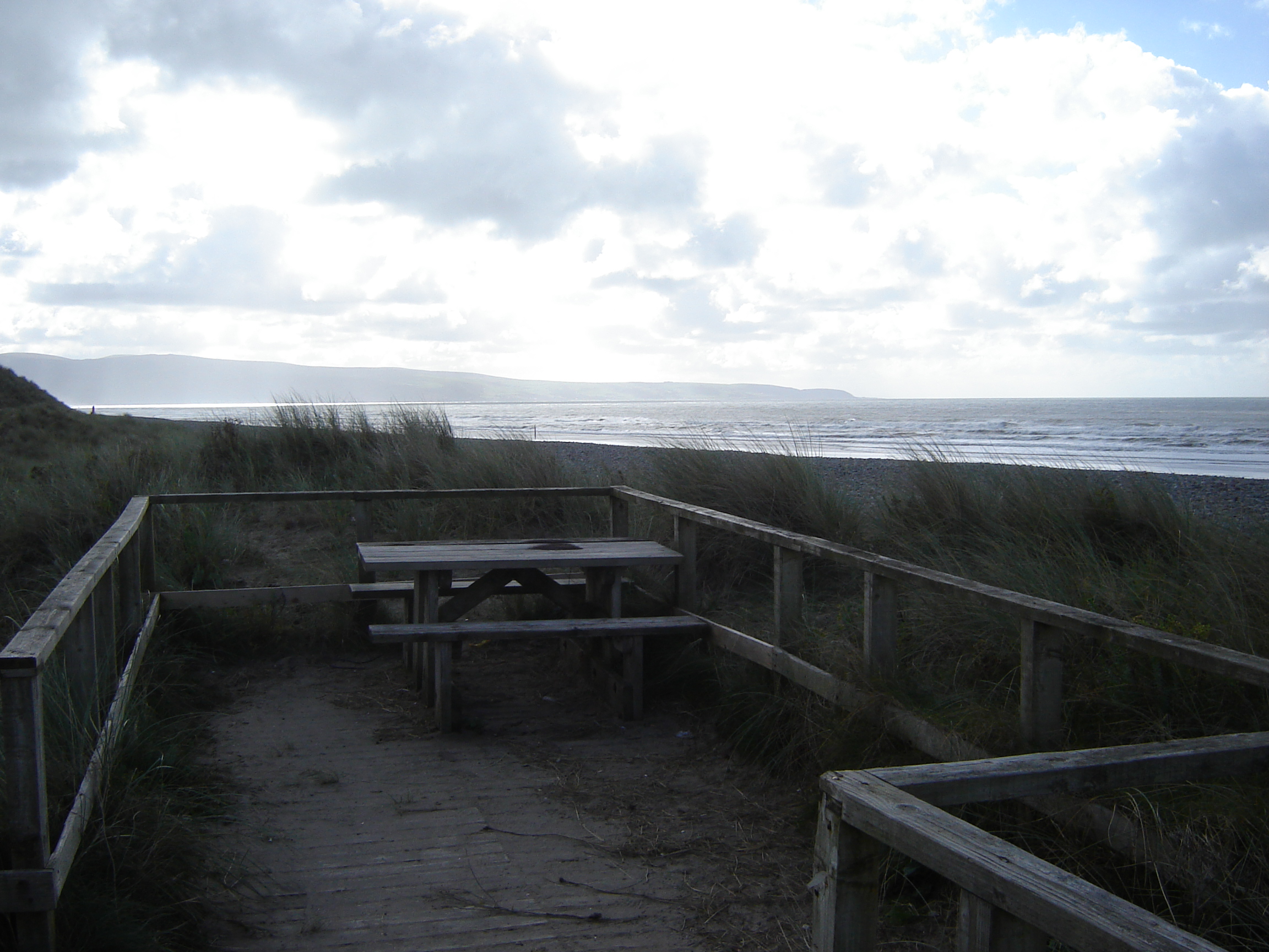 Overlooking the Bronze Bell wreck site, Tal-y-Bont